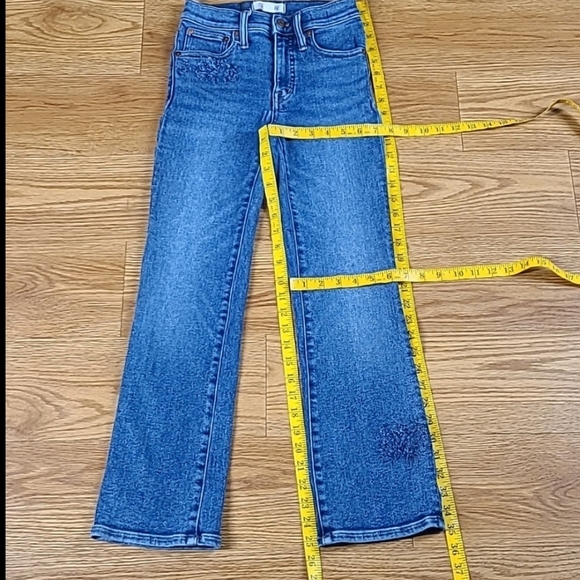 MADEWELL CALI DENIM-BOOT 23x25 FADED DISTRESSED PRE-OWNED GIRLS DENIM JEANS - Picture 1 of 7